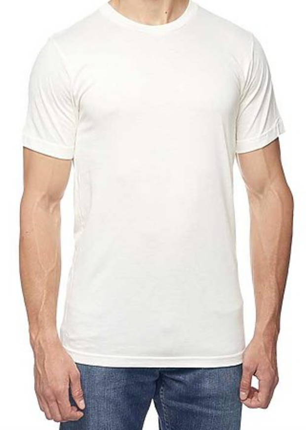 Bamboo Organic Cotton Tee OFF WHITE